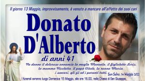 Donato d’alberto necrologio