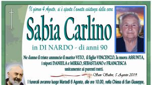 Sabia Carlino 5/08/2019