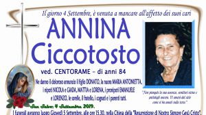 Annina Ciccotosto 4/09/2019