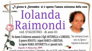 Iolanda Raimondi 6/09/2019