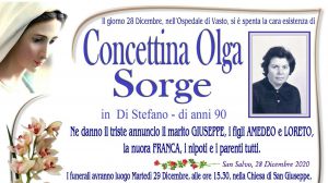 Concettina Olga Sorge 28/12/2020