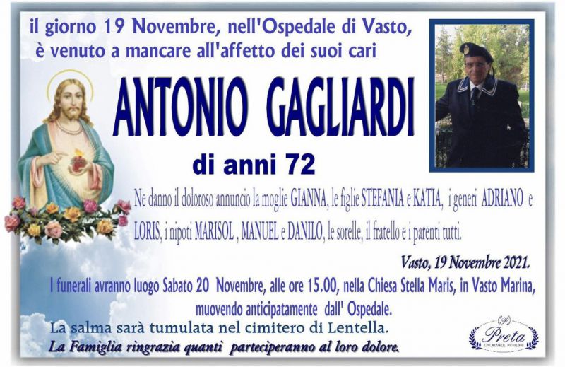 Antonio Gagliardi 19/11/2021