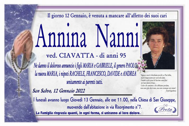 Annina Nanni 12/01/2022