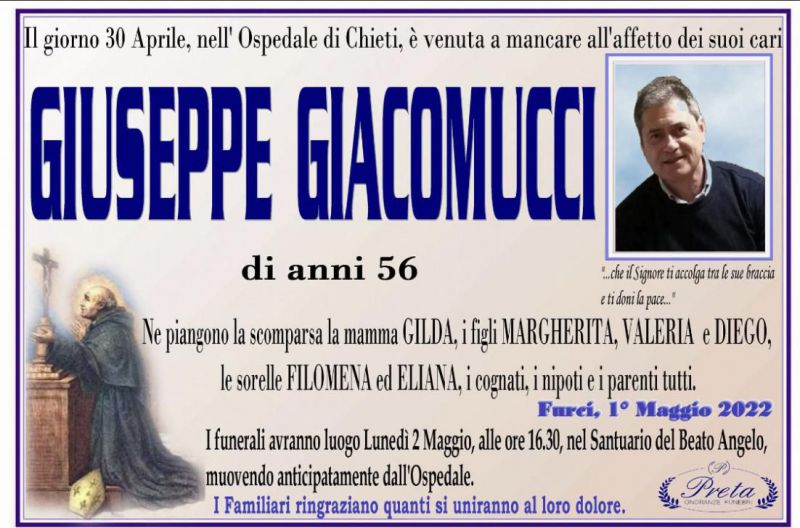 Giuseppe Giacomucci 30/04/2022