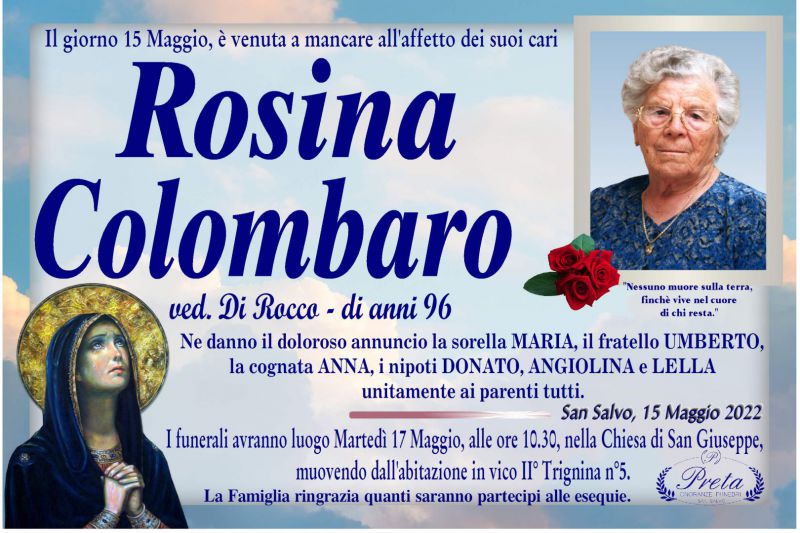 Rosina Colombaro 15/05/2022