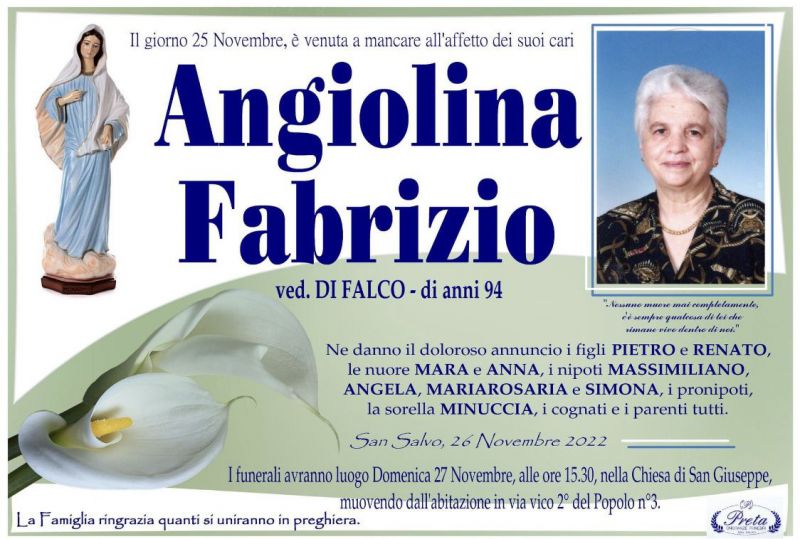 Angiolina Fabrizio 26/11/2022