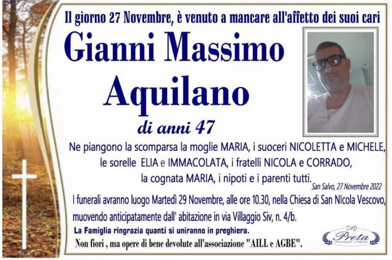 Gianni Massimo Aquilano 27/11/2022