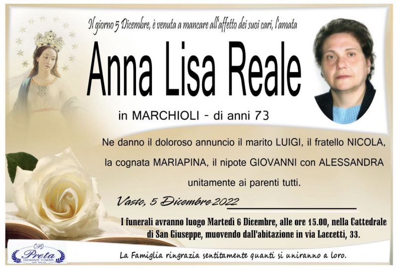 Anna Lisa Reale 5/12/2022