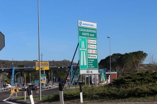 Autostrada a14 casello vasto nord