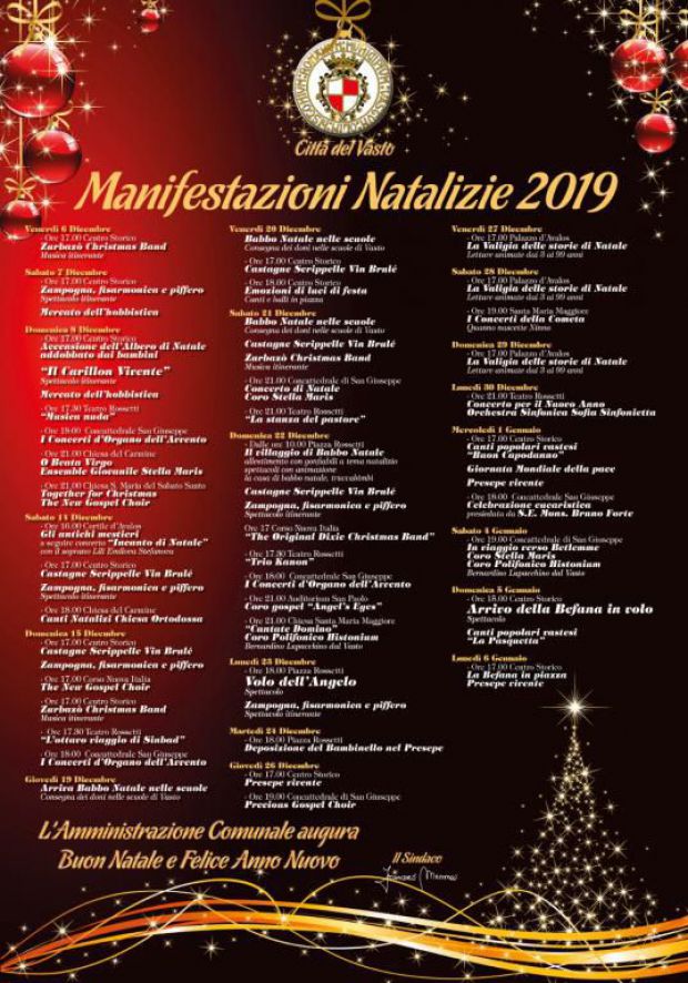 Calendario eventi natalizi