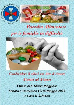 Raccolta alimentare per famiglie in difficoltà