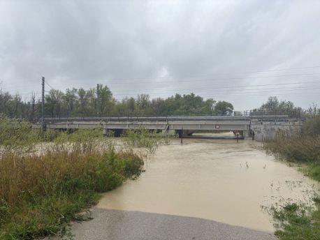 Fiume Trigno esondato