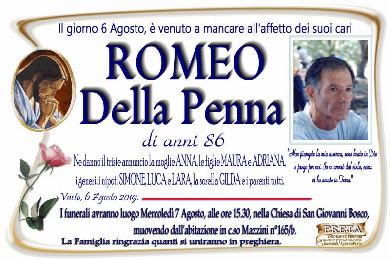 Romeo Della Penna 6/08/2019