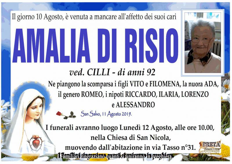 Amalia Di Risio 10/08/2019