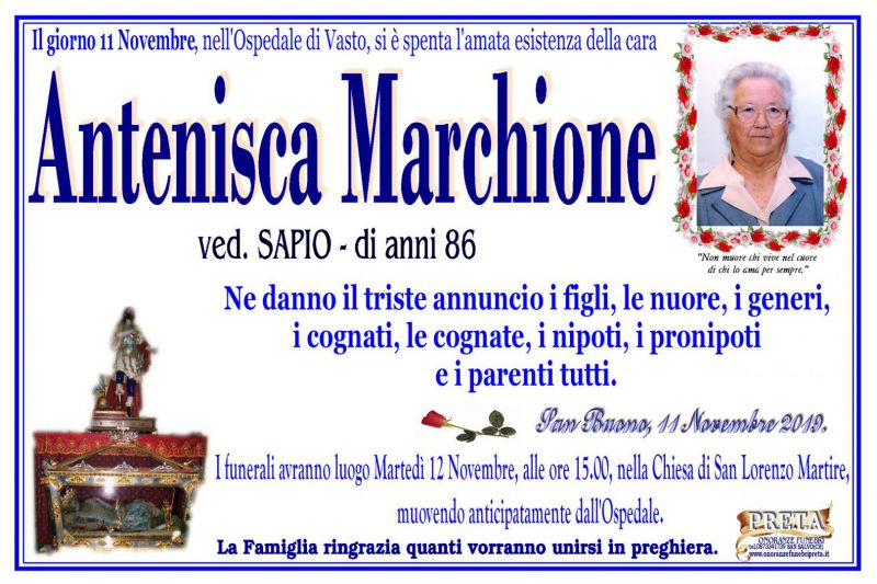 Antenisca Marchione 11/11/2019