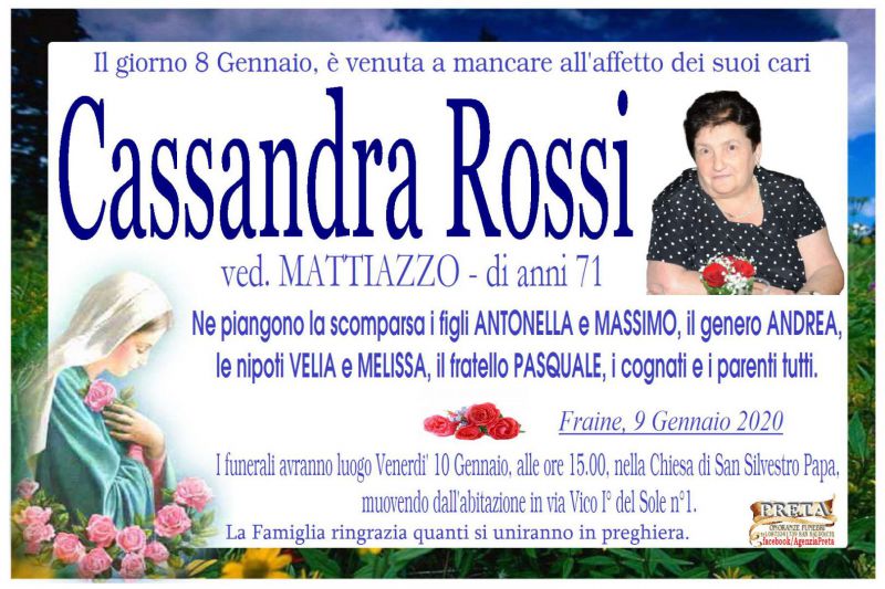 Cassandra Rossi 9/01/2020