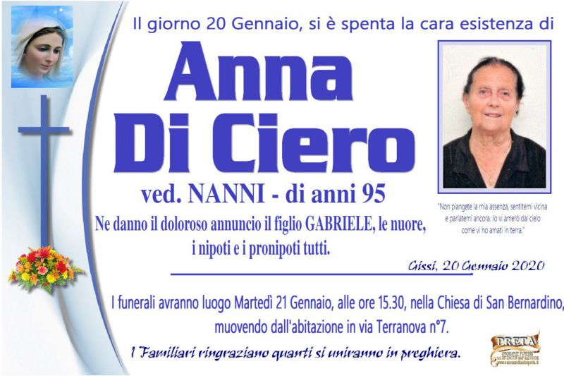 Anna Di Ciero 20/01/2020