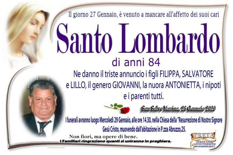 Santo Lombardo 27/01/2020