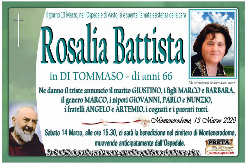 Rosalia Battista 13/03/2020