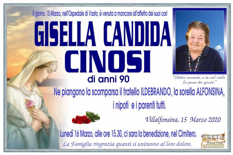Gisella Candida Cinosi 15/03/2020