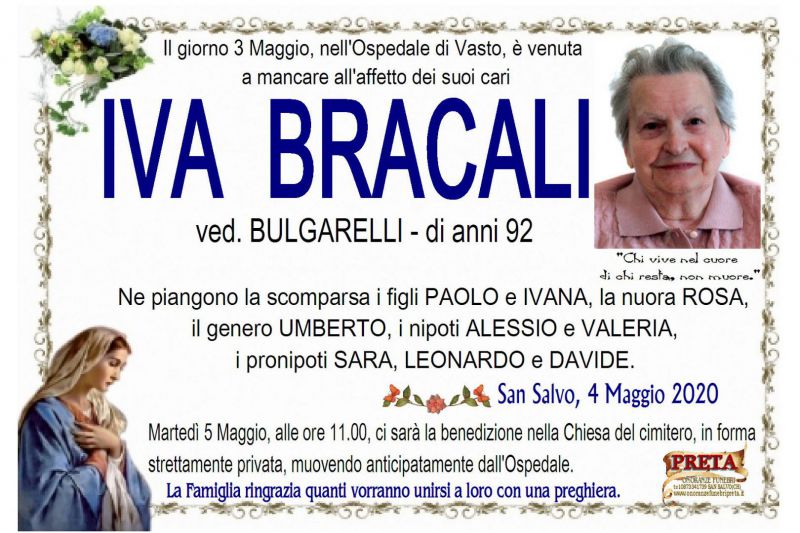 Iva Bracali 4/05/2020