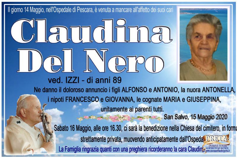 Claudina Del Nero 15/05/2020