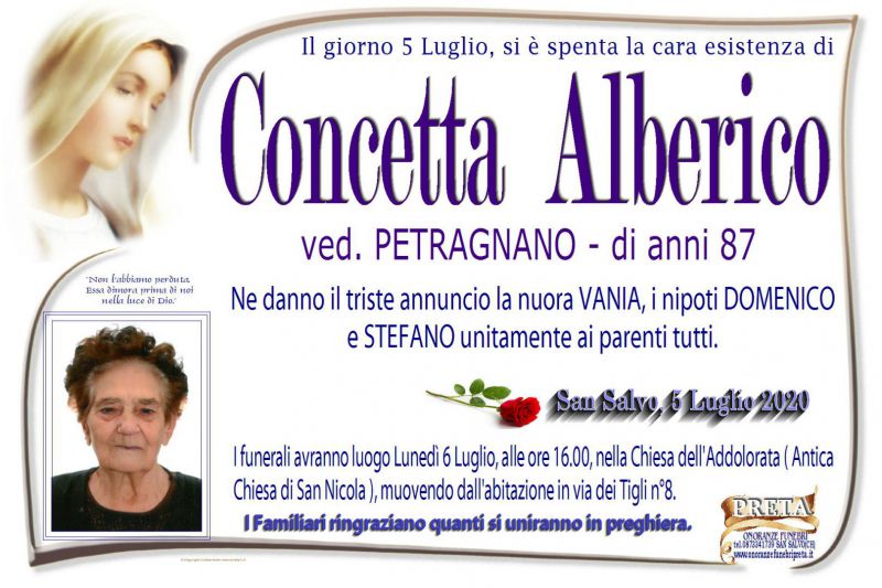 Concetta Alberico 5/07/2020