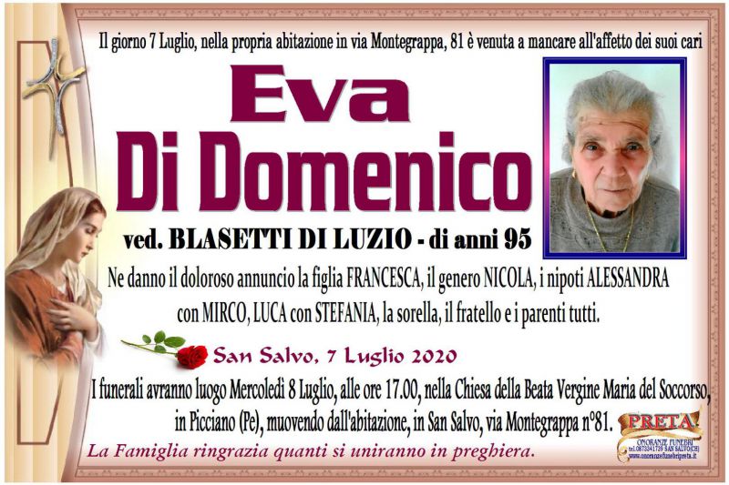 Eva Di Domenico 7/07/2020