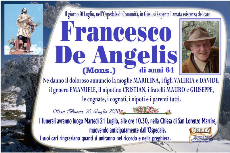 Francesco De Angelis 20/07/2020