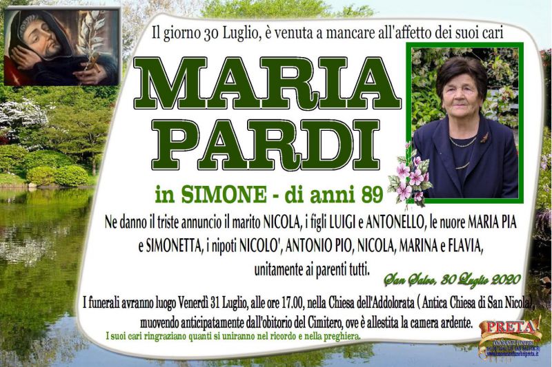 Maria Pardi 30/07/2020
