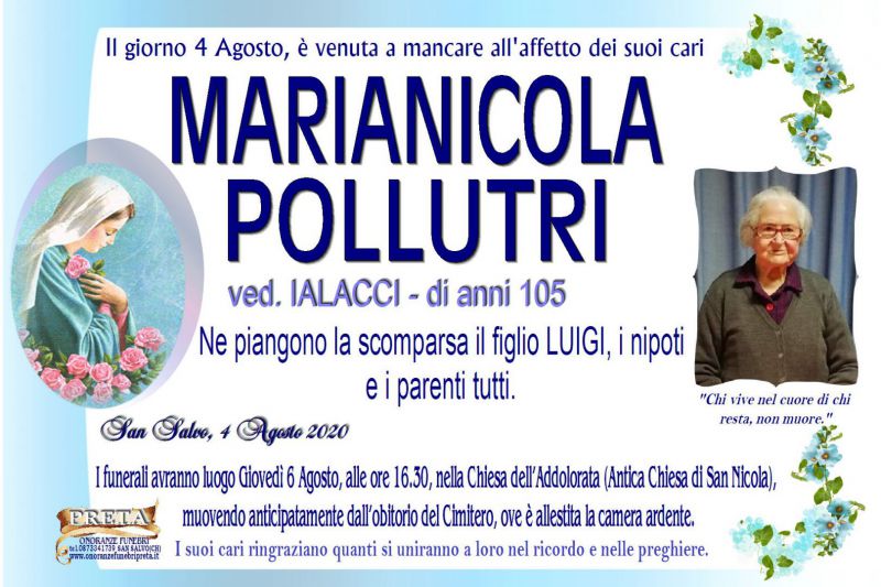 Marianicola Pollutri 4/08/2020