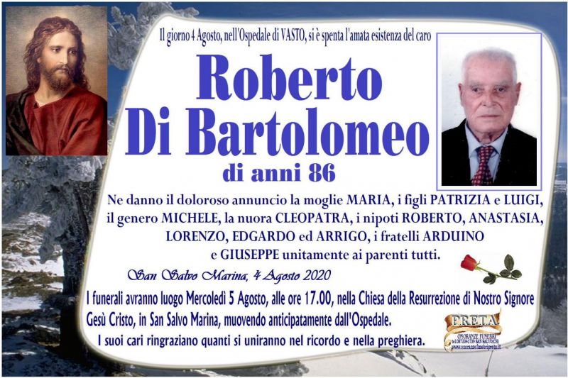 Roberto Di Bartolomeo 4/08/2020