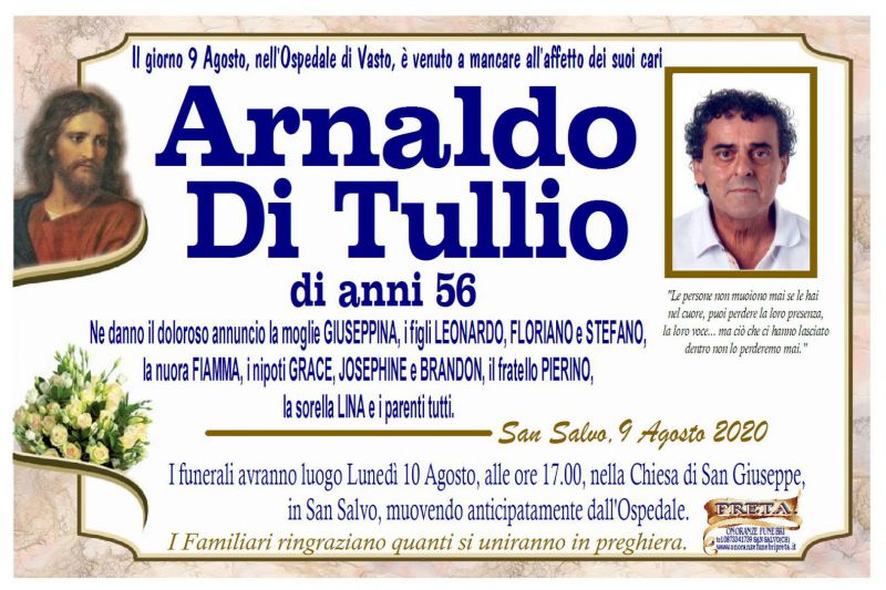 Arnaldo Di Tullio 9/08/2020