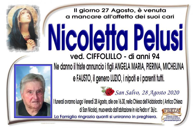 Nicoletta Pelusi 27/08/2020