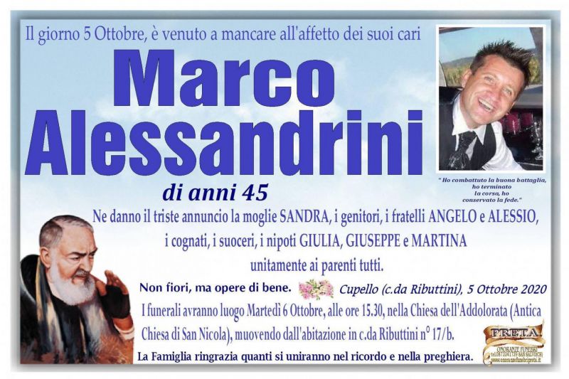 Marco Alessandrini 5/10/2020