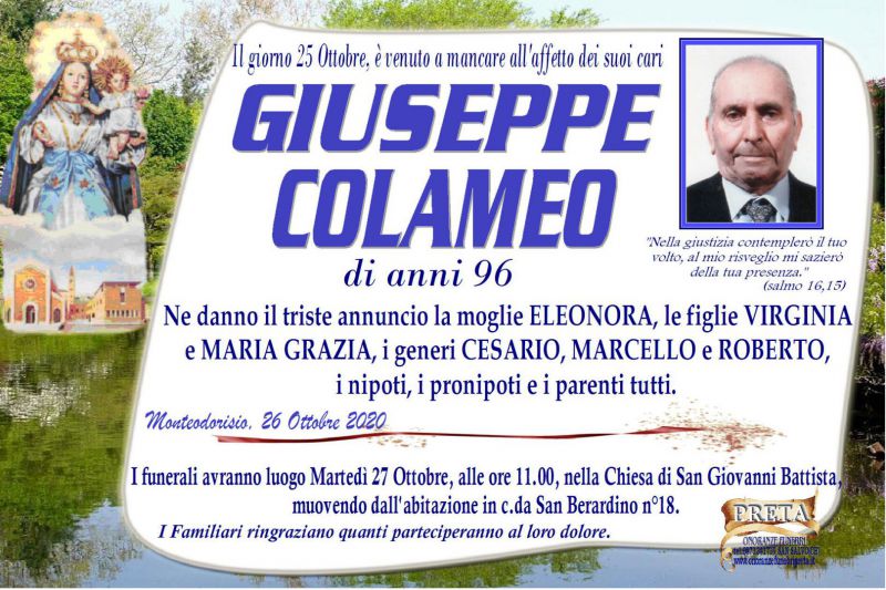 Giuseppe Colameo 26/10/2020