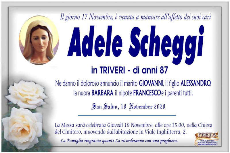 Adele Scheggi 18/11/2020