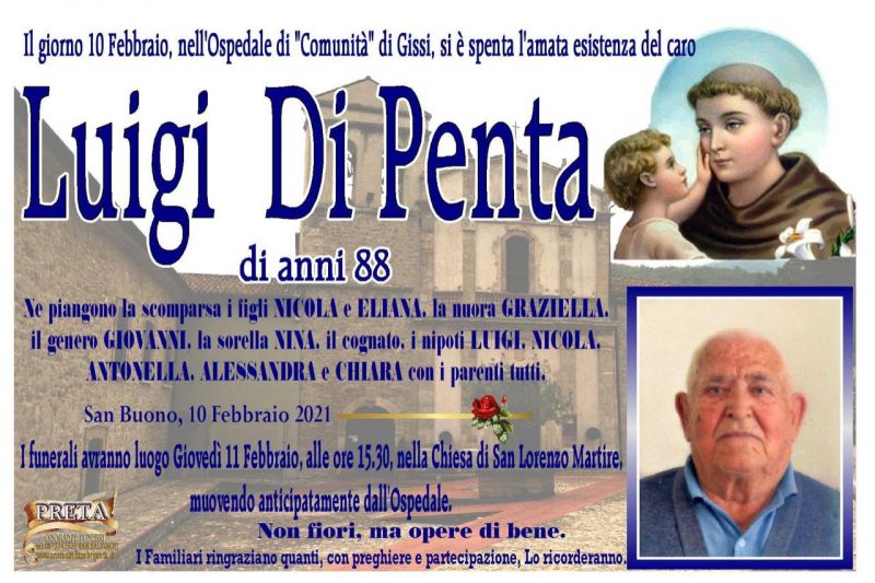 Luigi Di Penta 10/02/2021