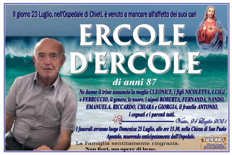Ercole D’Ercole 24/07/2021