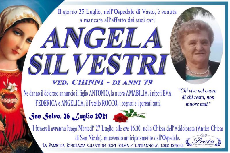 Angela Silvestri 26/07/2021