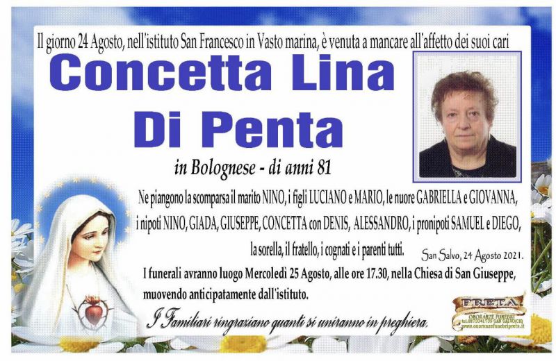 Concetta Lina Di Penta 24/08/21