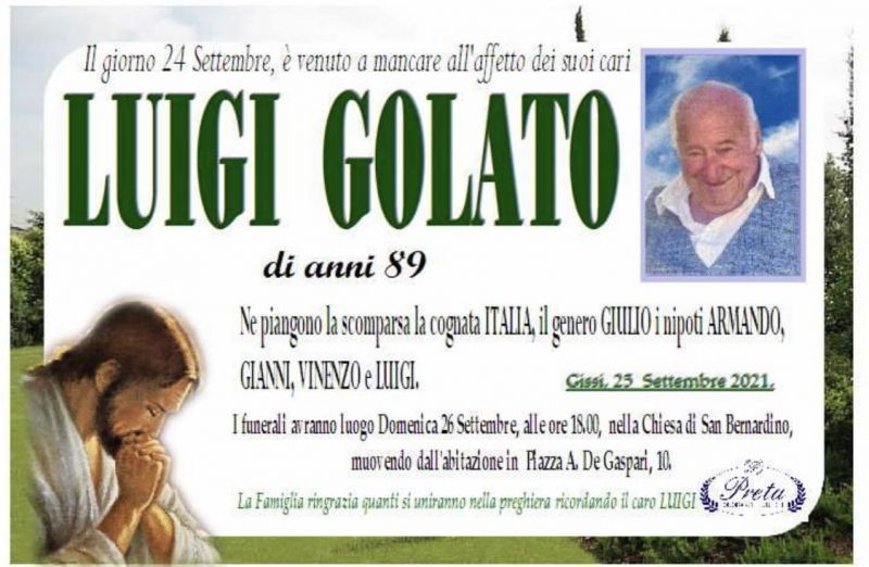 Luigi Golato 25/09/2021