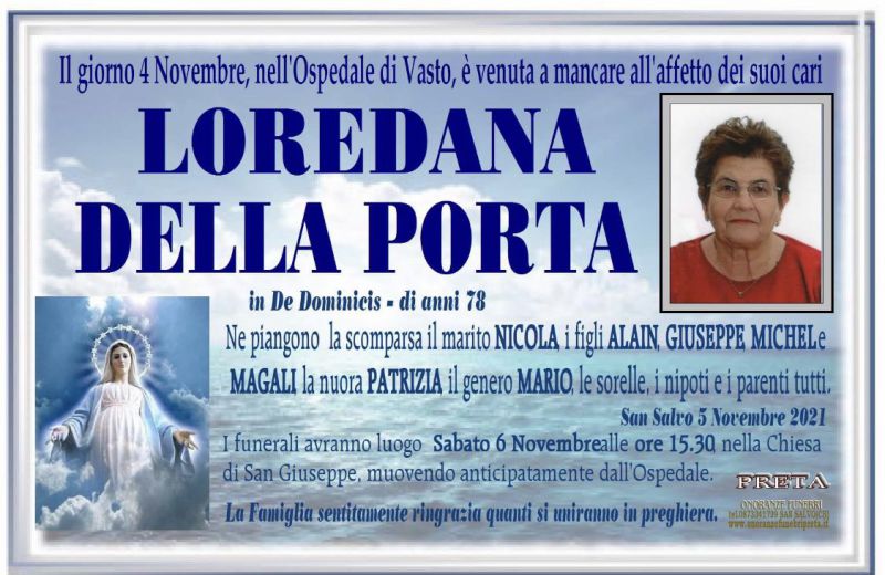 Loredana Della Porta 4/11/2021