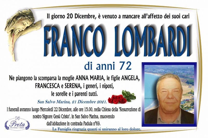 Franco Lombardi 21/12/2021