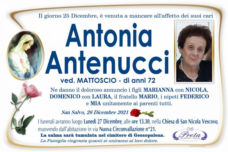 Antonia Antenucci 26/12/2021