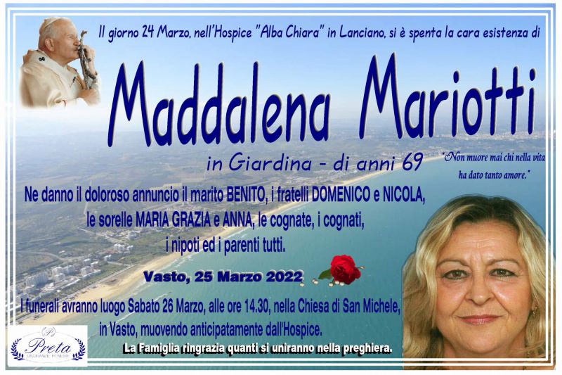 Maddalena Mariotti 25/03/2022