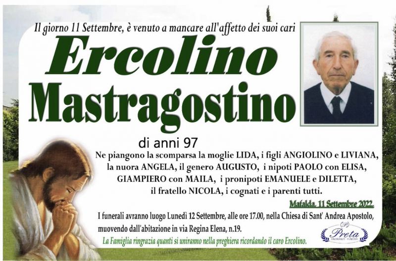 Ercolino Mastragostino 11/09/2022