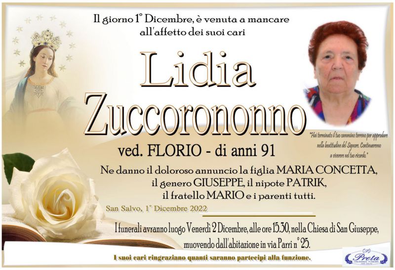 Lidia Zuccorononno 1/12/2022