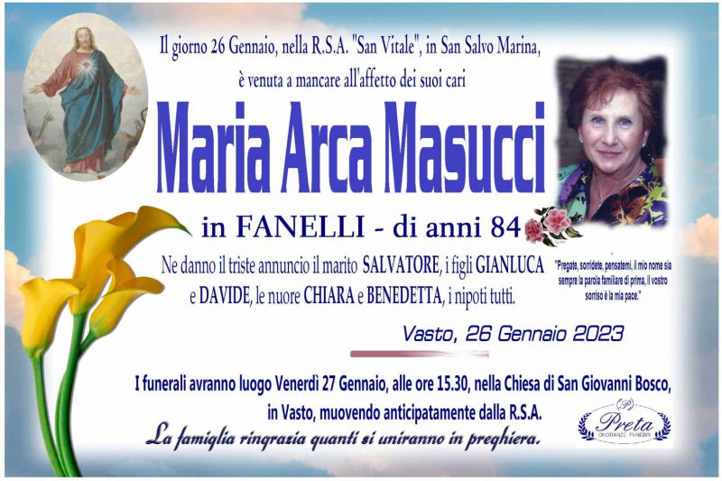 Maria Arca Masucci 26/01/2023