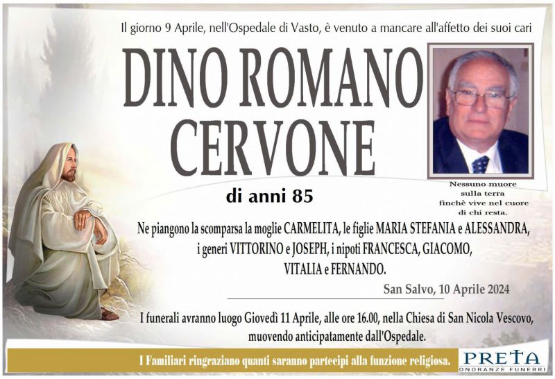 Dino Romano Cervone 10/04/2024